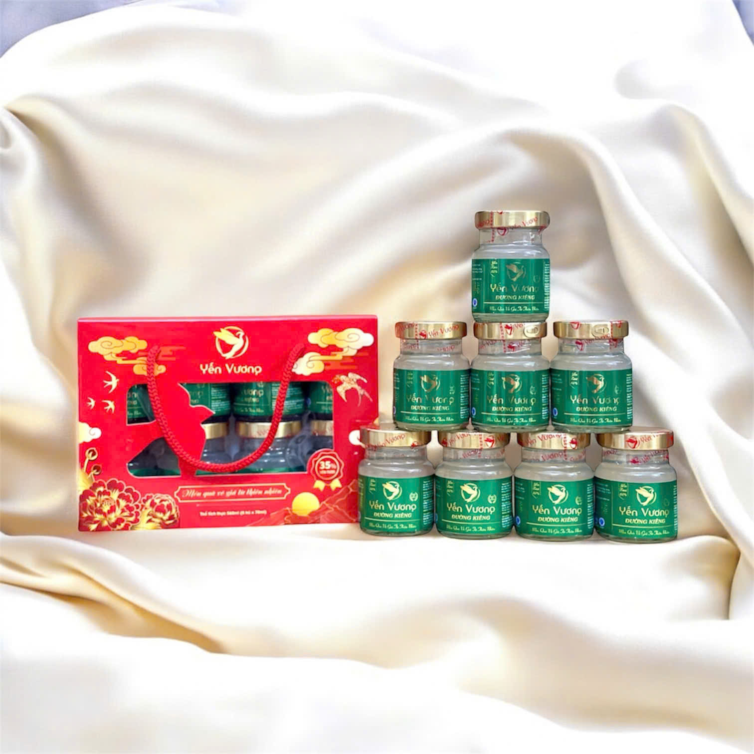 Lốc 8 hũ yến Vương 70ml Đường Ăn Kiêng